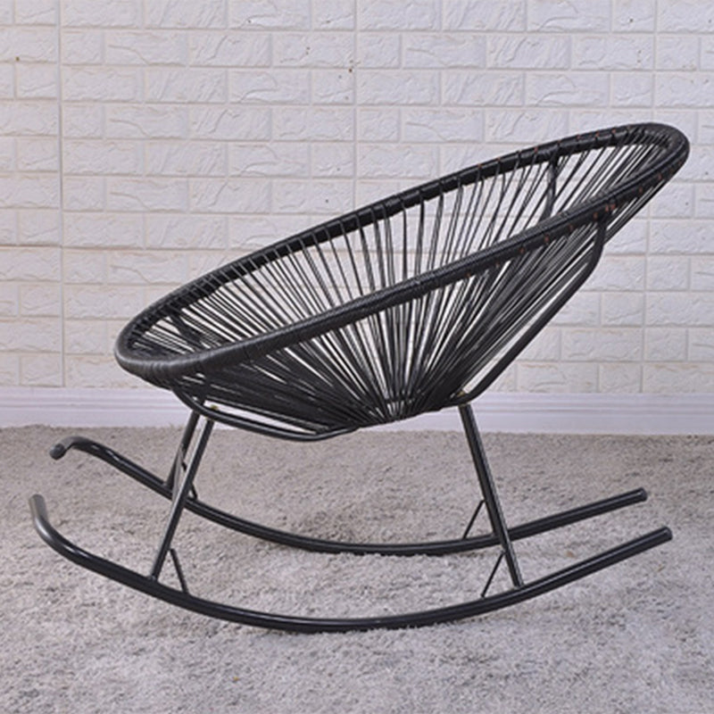 Modern Style Iron Base Chaise Rocking Chair Lounge Leisure Lazy Chair