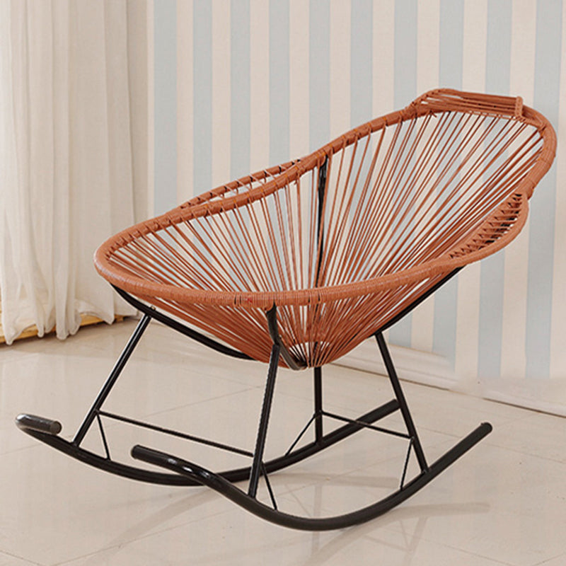 Modern Style Iron Base Chaise Rocking Chair Lounge Leisure Lazy Chair