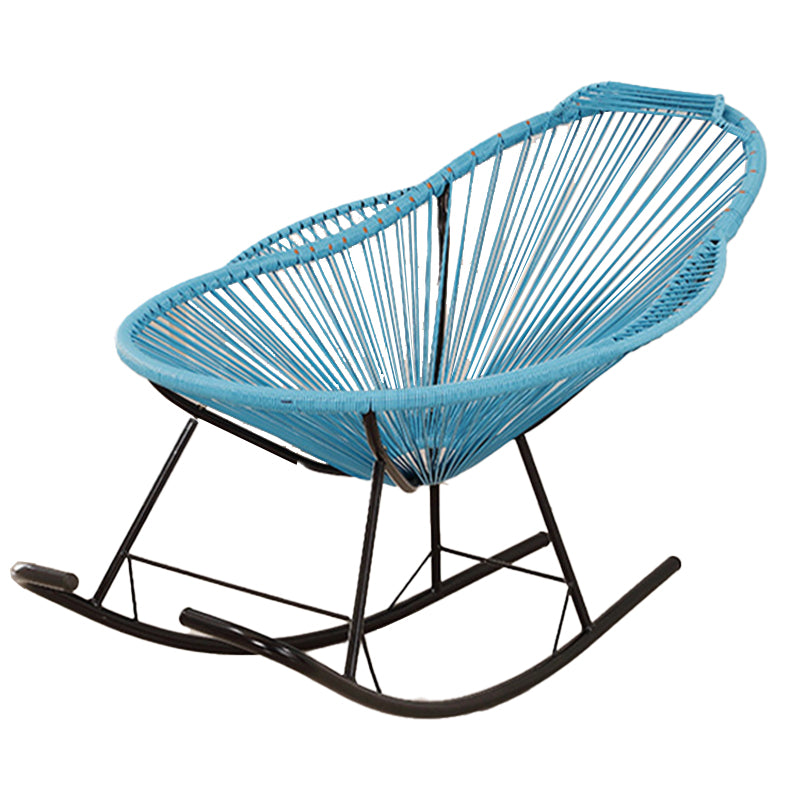 Modern Style Iron Base Chaise Rocking Chair Lounge Leisure Lazy Chair