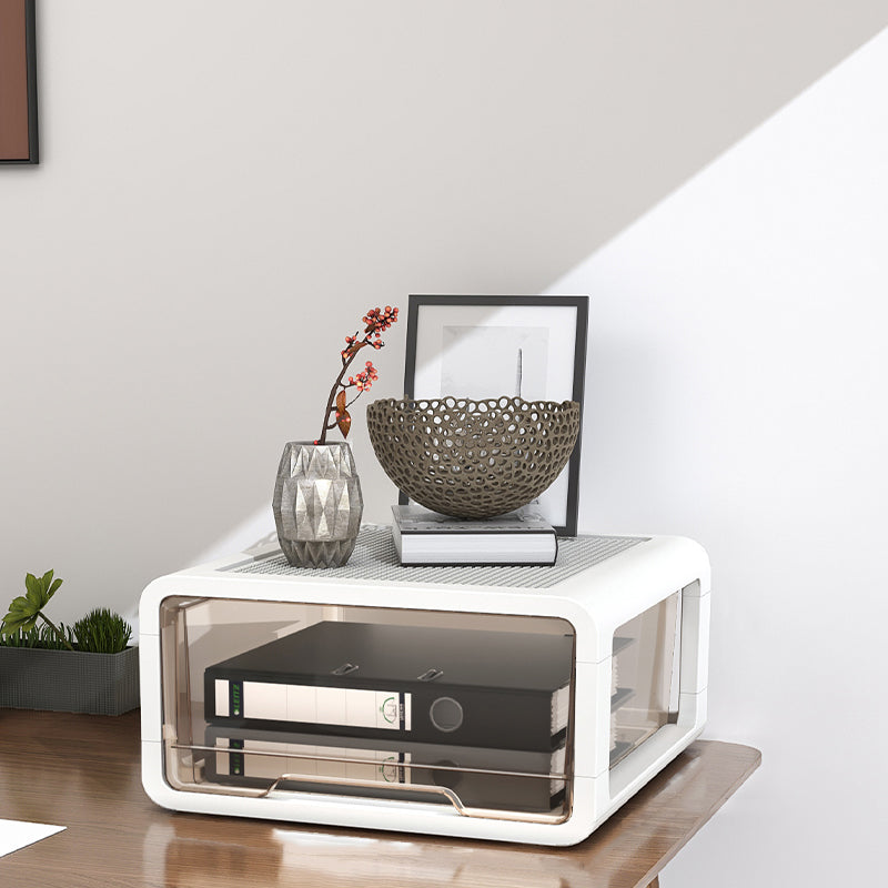 Modern Vertical Filing Cabinet Transparent Plastic Drawers File Cabinet