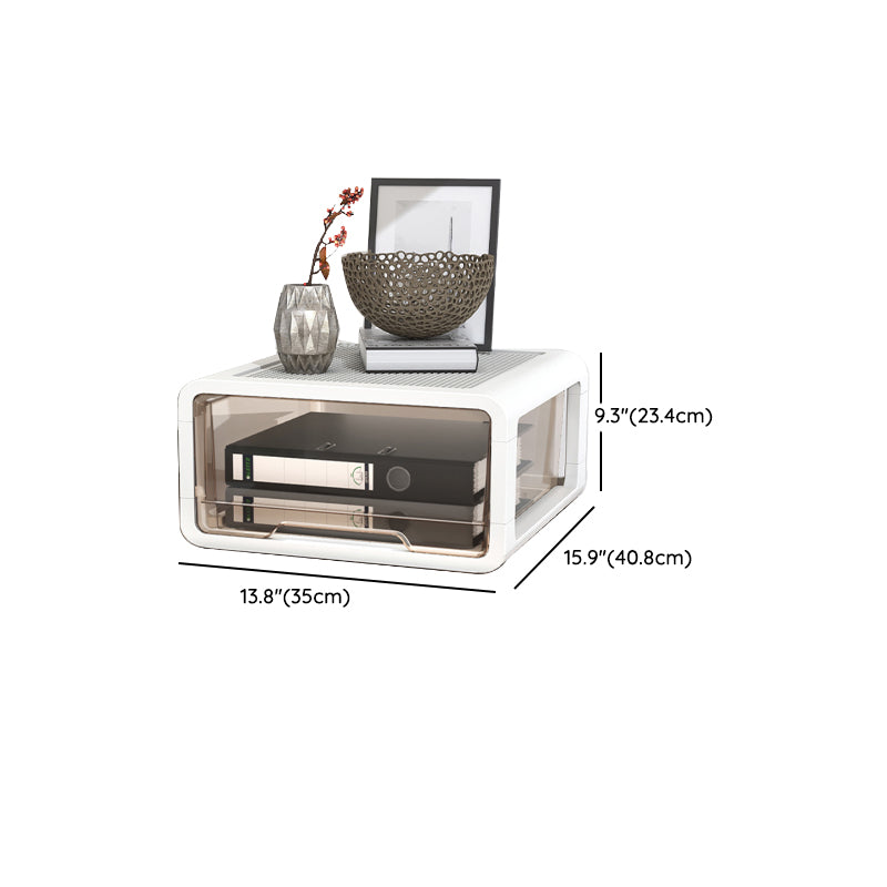 Modern Vertical Filing Cabinet Transparent Plastic Drawers File Cabinet