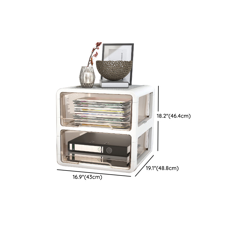 Modern Vertical Filing Cabinet Transparent Plastic Drawers File Cabinet