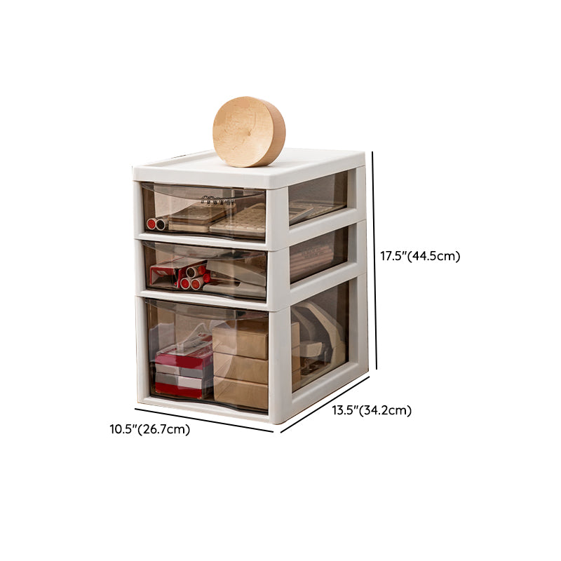 Modern Vertical Filing Cabinet Transparent Plastic Drawers File Cabinet