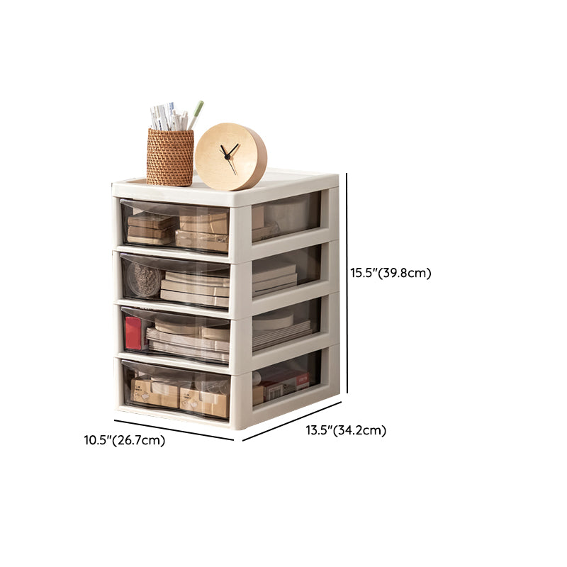 Modern Vertical Filing Cabinet Transparent Plastic Drawers File Cabinet