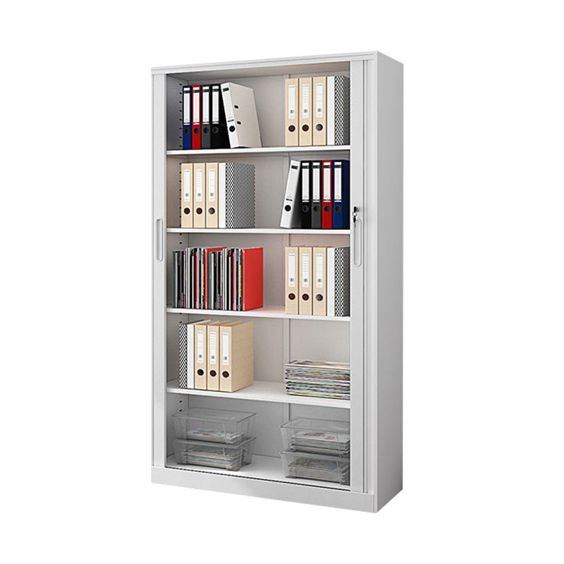 Modern File Cabinet Storage Shelves Rolling Door Metal Filing Cabinet for Home Office