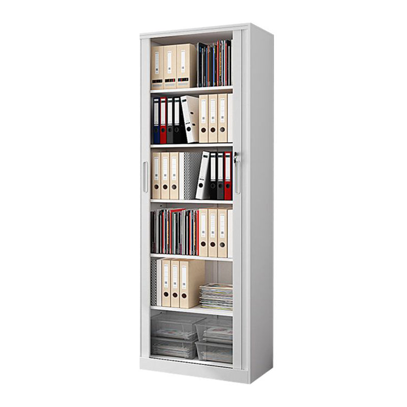 Modern File Cabinet Storage Shelves Rolling Door Metal Filing Cabinet for Home Office