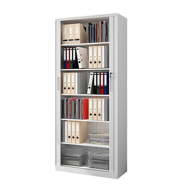 Modern File Cabinet Storage Shelves Rolling Door Metal Filing Cabinet for Home Office