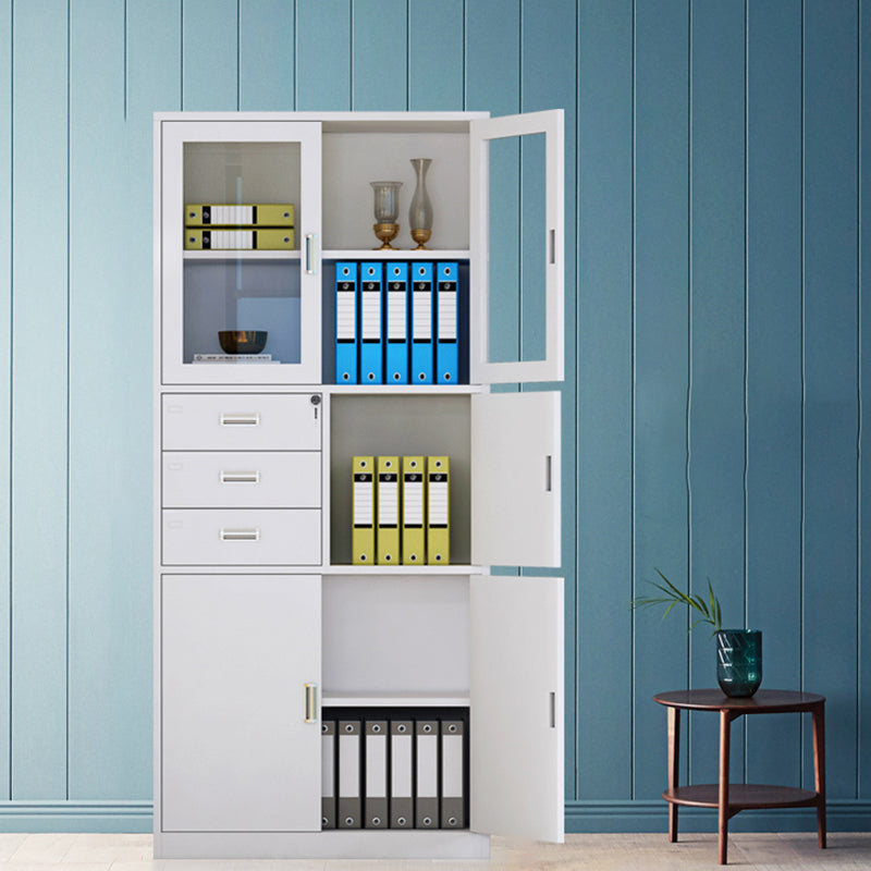 Glass File Cabinet Contemporary Storage Shelves Locking File Cabinet