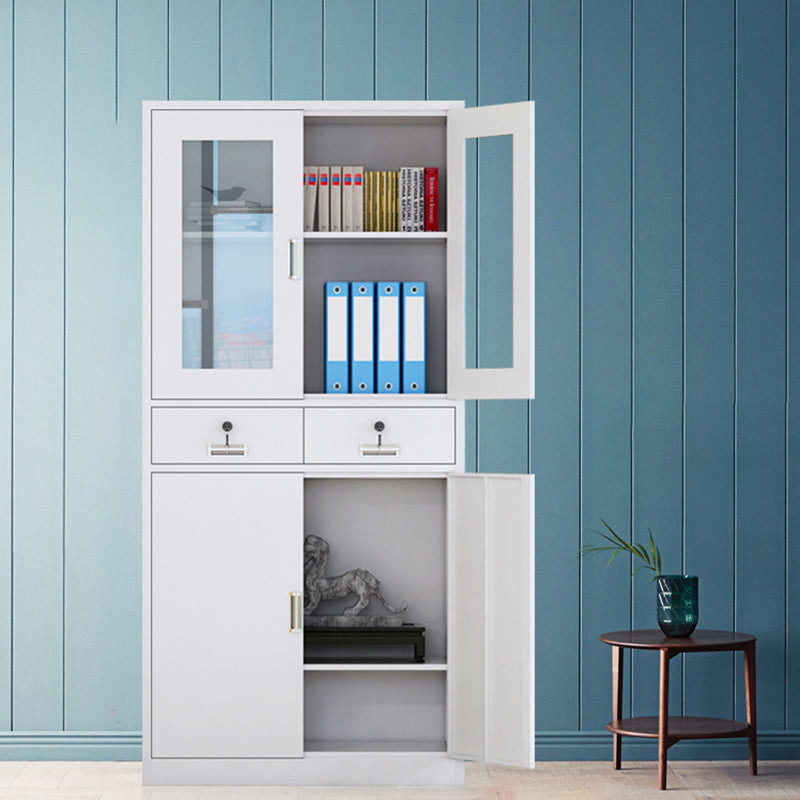 Glass File Cabinet Contemporary Storage Shelves Locking File Cabinet