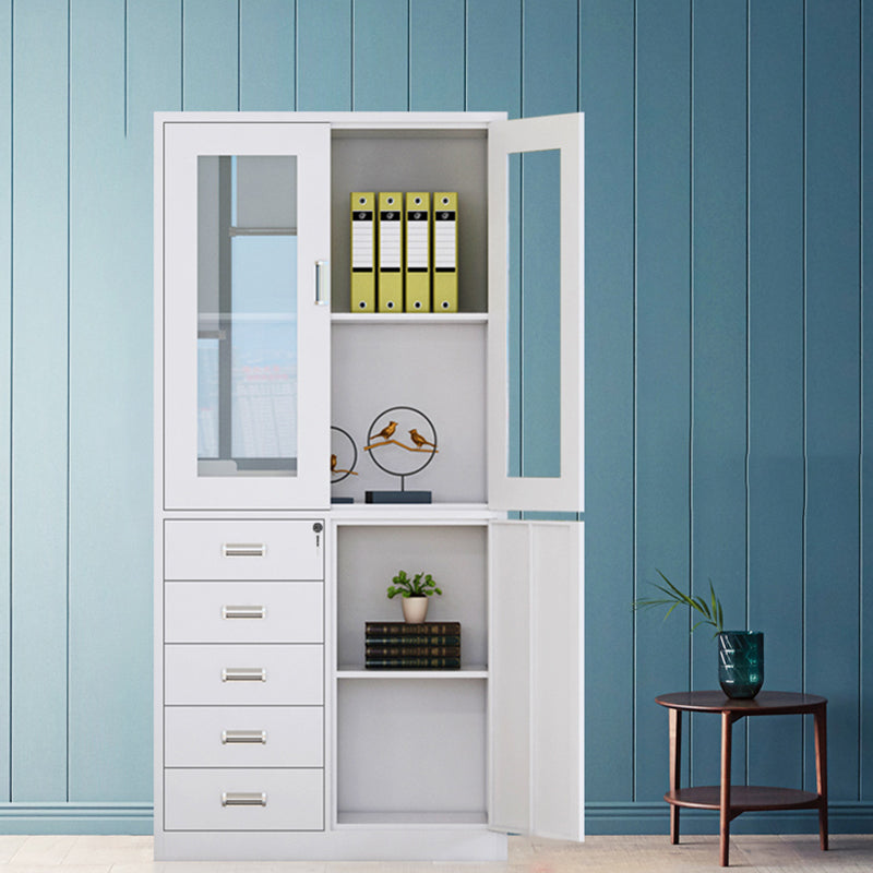 Glass File Cabinet Contemporary Storage Shelves Locking File Cabinet