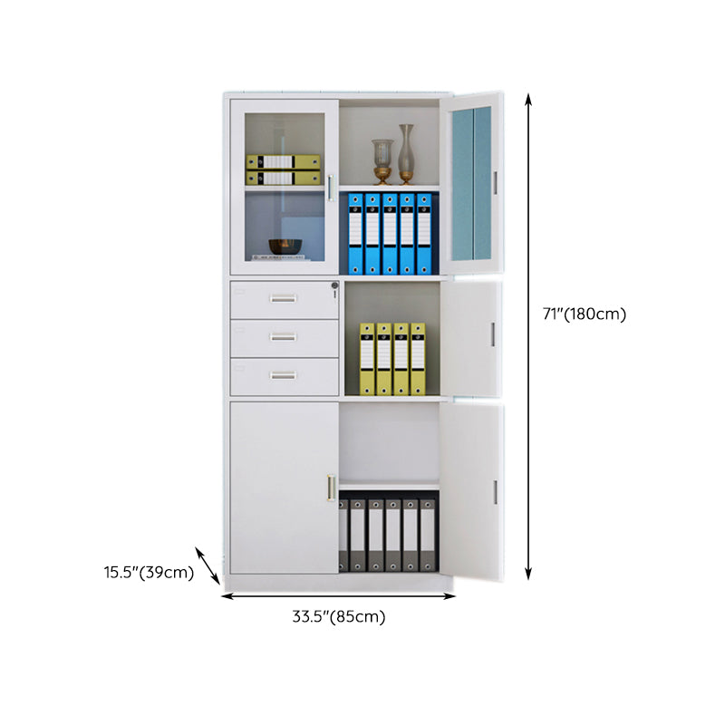 Glass File Cabinet Contemporary Storage Shelves Locking File Cabinet