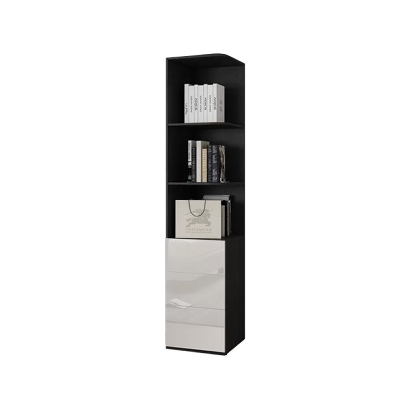 Hinged Wardrobe Cabinet with Garment Rod Modern Storage Cabinet