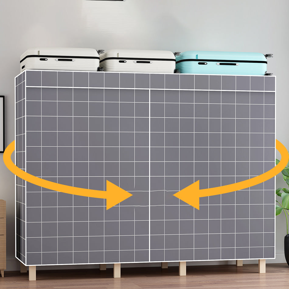 Modern Freestanding Wardrobe Closet Pine Wood Wardrobe Cabinet