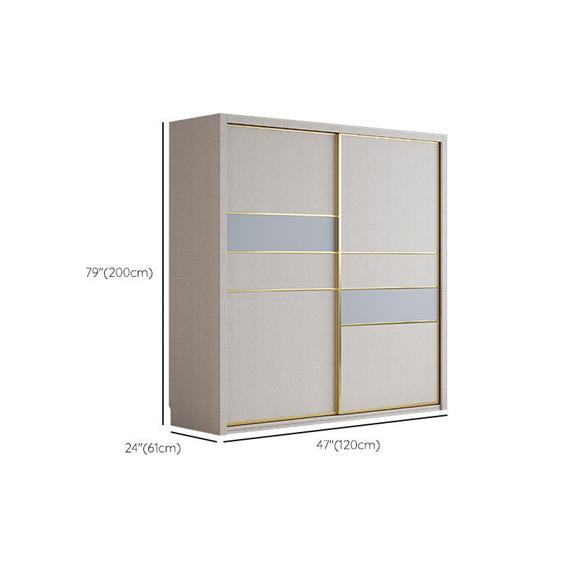 Sliding Wardrobe Closet with Shelves Contemporary Wardrobe Cabinet