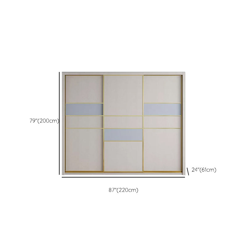 Sliding Wardrobe Closet with Shelves Contemporary Wardrobe Cabinet