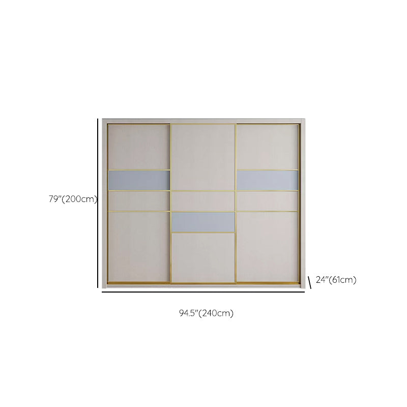 Sliding Wardrobe Closet with Shelves Contemporary Wardrobe Cabinet