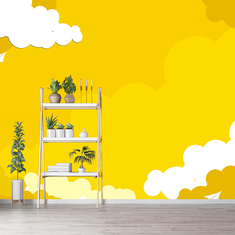 Scenery Illustration Wallpaper Mildew Resistant Sleeping Room Wall Mural
