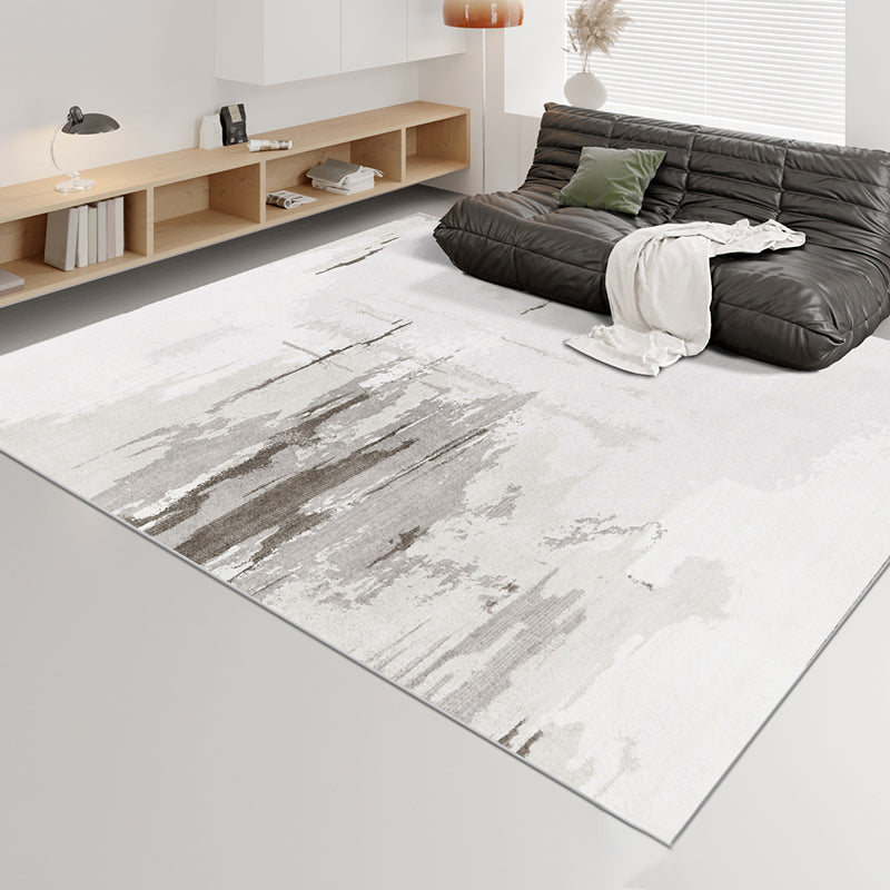 Abstract Gradient Color Rug Polyester Indoor Rug Non-slip Carpet for Living Room and Bedroom