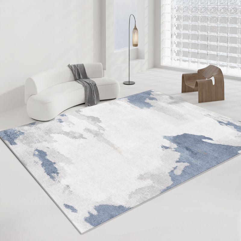 Abstract Gradient Color Rug Polyester Indoor Rug Non-slip Carpet for Living Room and Bedroom
