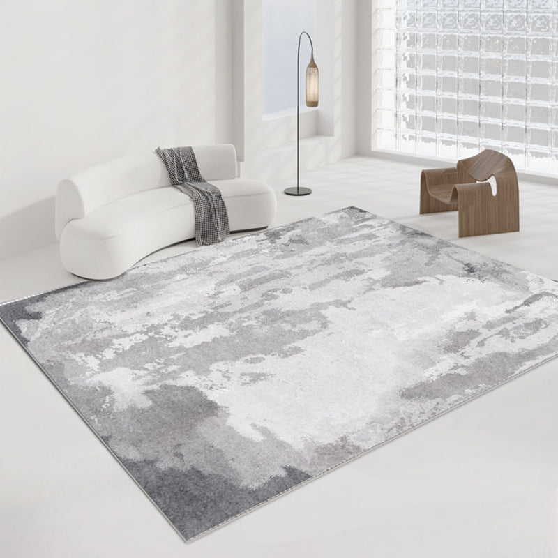 Abstract Gradient Color Rug Polyester Indoor Rug Non-slip Carpet for Living Room and Bedroom