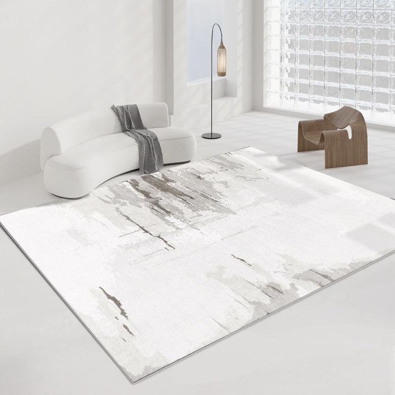 Abstract Gradient Color Rug Polyester Indoor Rug Non-slip Carpet for Living Room and Bedroom