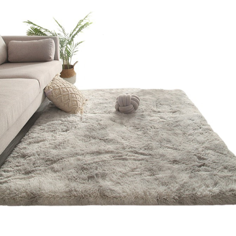 Nordic Tie Dye Rug Plush Indoor Rug Non-slip Carpet for Bedroom and Living Room
