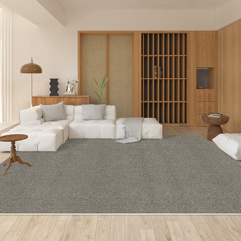 Japanese Style Solid Color Rug Indoor Rug Easy to Clean Carpet for Bedroom and Living Room