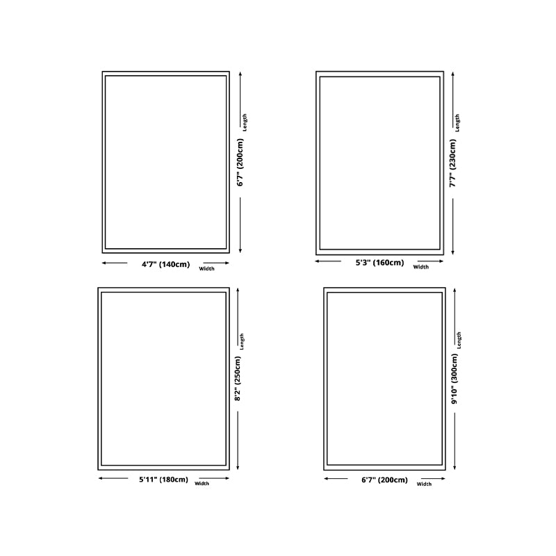 Japanese Style Solid Color Rug Indoor Rug Easy to Clean Carpet for Bedroom and Living Room