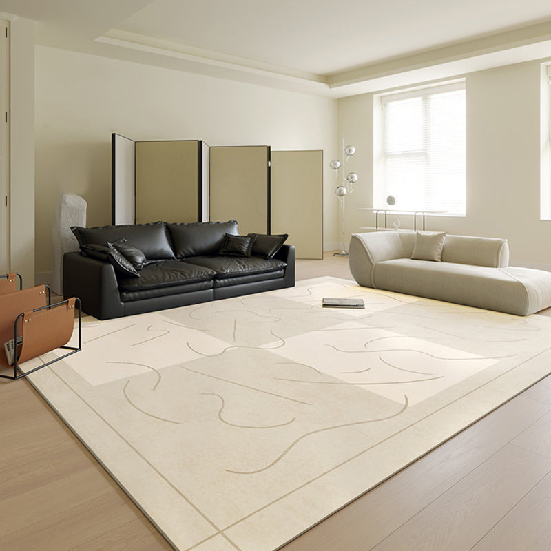 French Minimalist Rugs Indoor Rugs Non-slip Carpet for Bedroom and Living Room