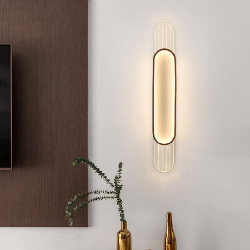 Geometric Simplicity Acrylic 1 Light Wall Light Fixture in Clear