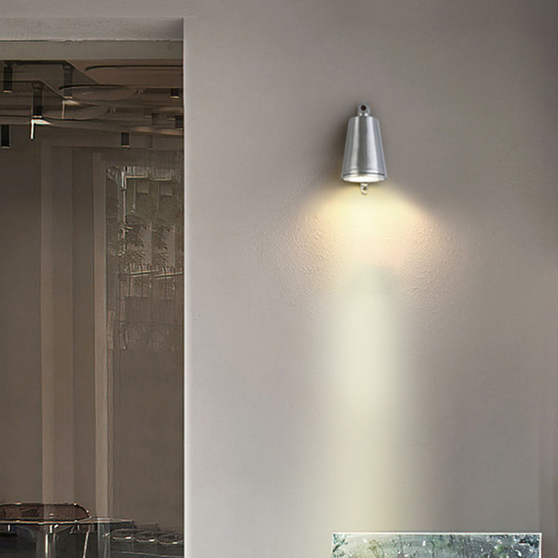 Geometric Wall Light Fixtures Modern Metal 1 Light in Silver