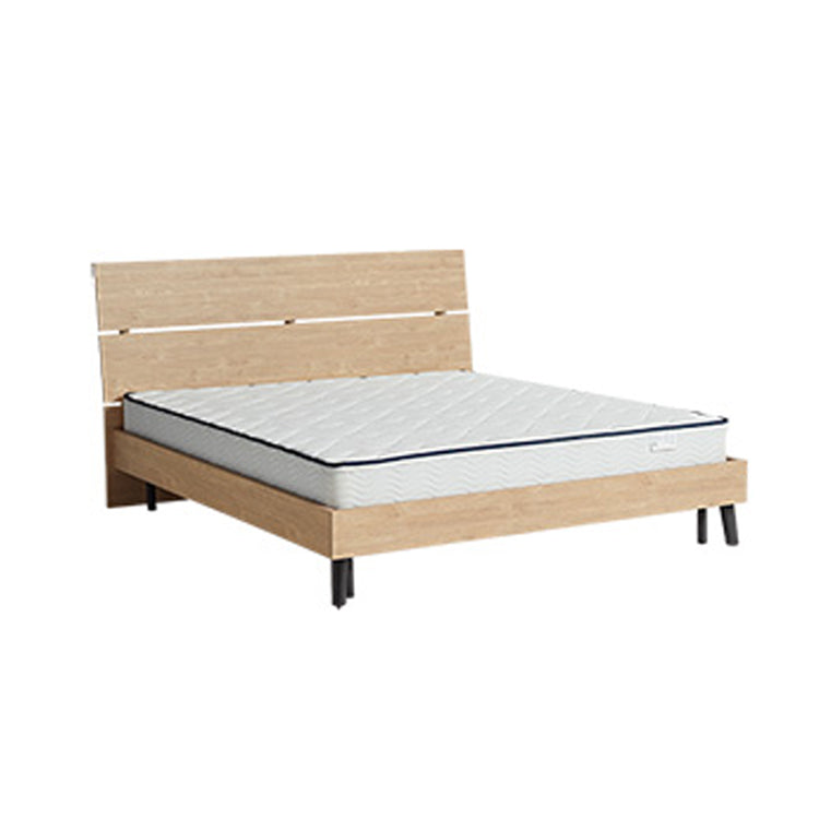 42.12" High Standard Bed with Headboard Mattress Included Wood