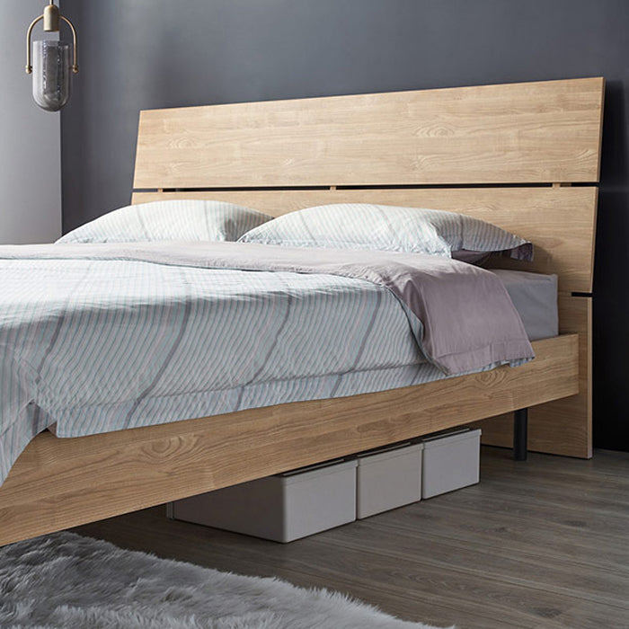 42.12" High Standard Bed with Headboard Mattress Included Wood
