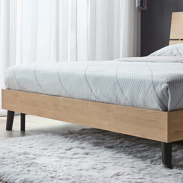 42.12" High Standard Bed with Headboard Mattress Included Wood