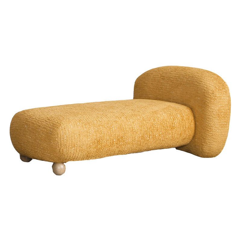 Scandinavian with Arms Wooden Chaise Square Arms for Bedroom Living Room