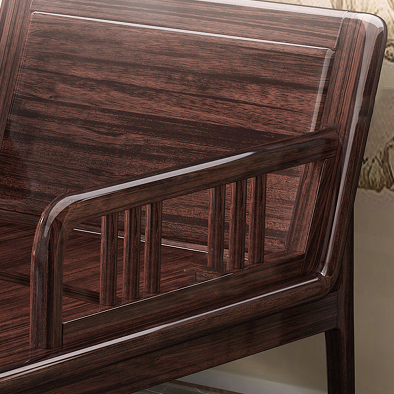 Traditional Wooden with Arms Chaise Round Arms for Bedroom Living Room