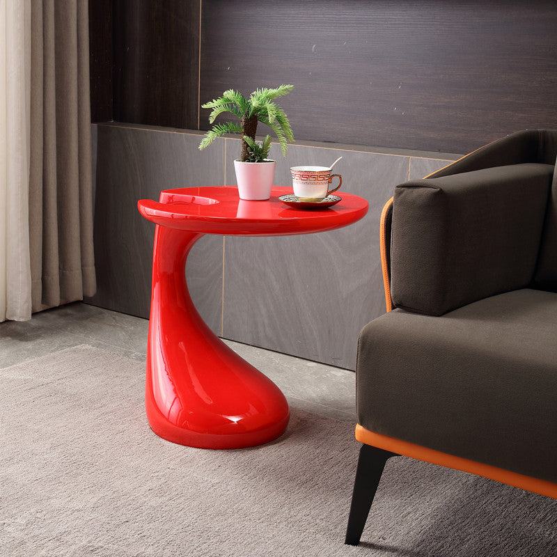 Contemporary Plastic Naturally Shaped Sofa Side Accent Table for Living Room