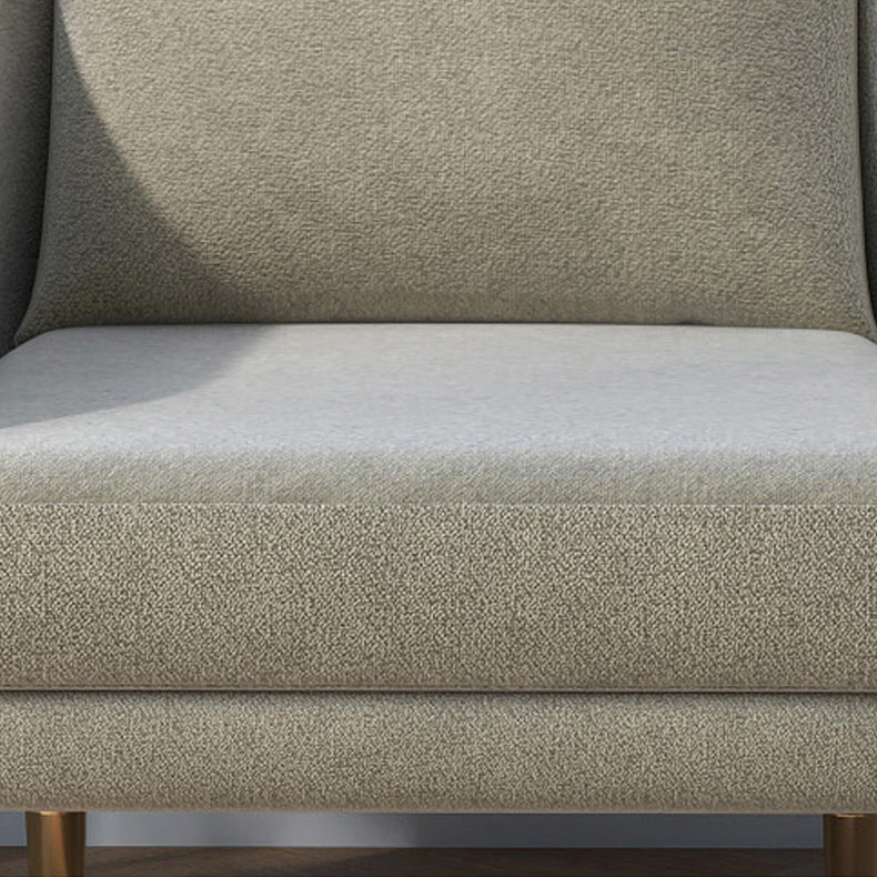 Contemporary Accent Armchair with Pillow Back and Sloped Arms