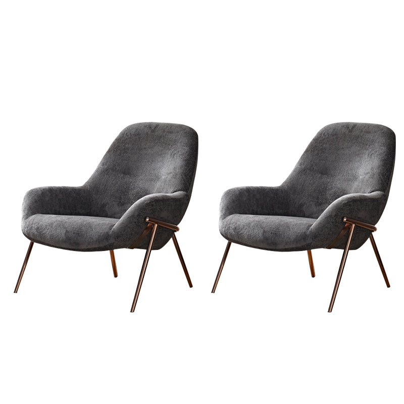 Mid-Century Modern Chenille Lounge Accent Chair for Living Room