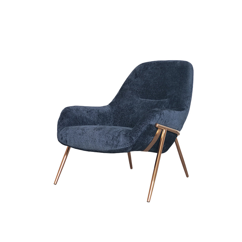 Mid-Century Modern Chenille Lounge Accent Chair for Living Room