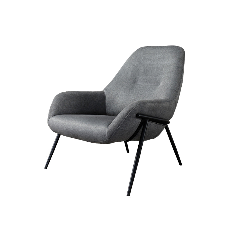 Mid-Century Modern Chenille Lounge Accent Chair for Living Room