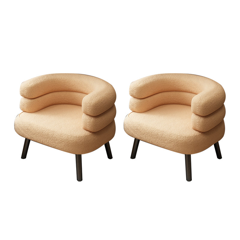 Modern Living Room Accent Armchair Basic Four Leg Accent Armchair