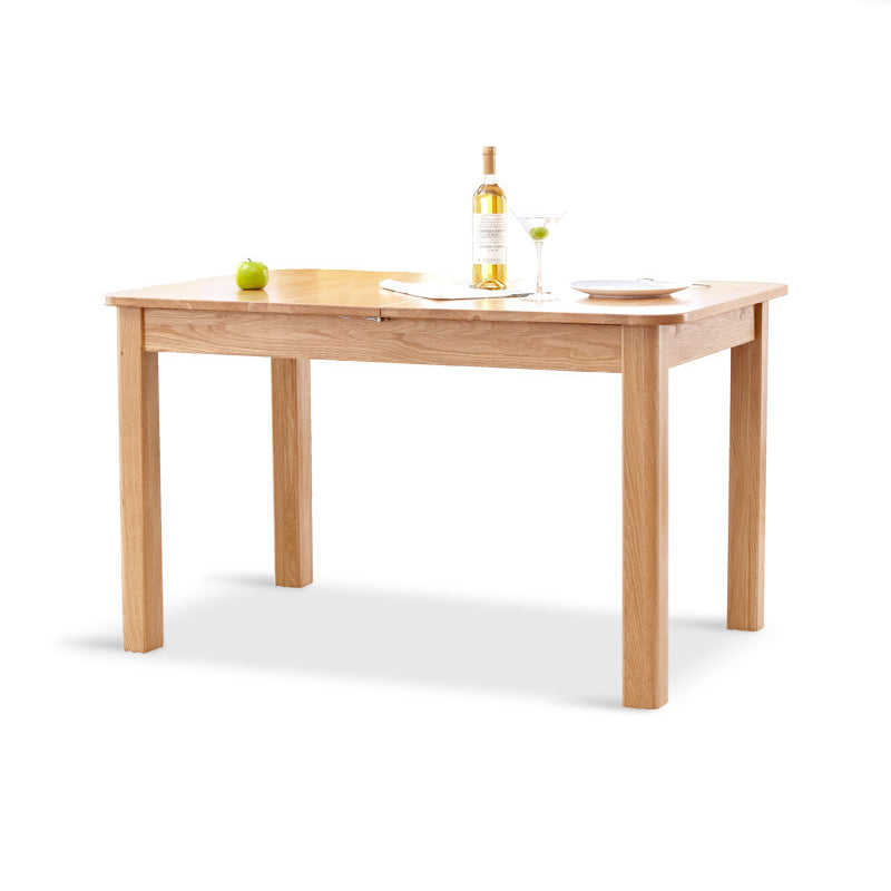 1/5 Piece Solid Wood Rectangle Dining Room Chair and Table Set