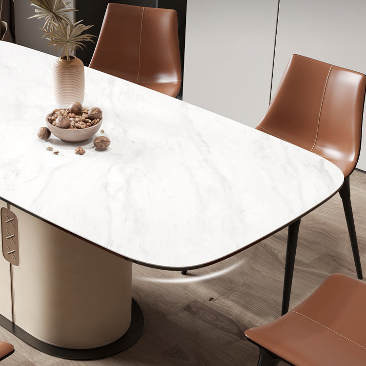 1/4/5/6/7 Piece Sintered Stone Rectangle Shape Dining Table Sets