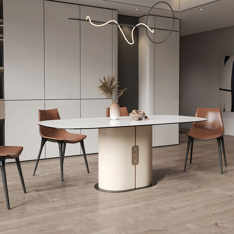 1/4/5/6/7 Piece Sintered Stone Rectangle Shape Dining Table Sets