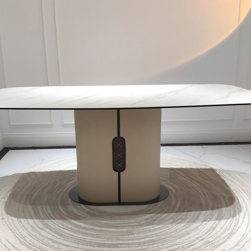 1/4/5/6/7 Piece Sintered Stone Rectangle Shape Dining Table Sets