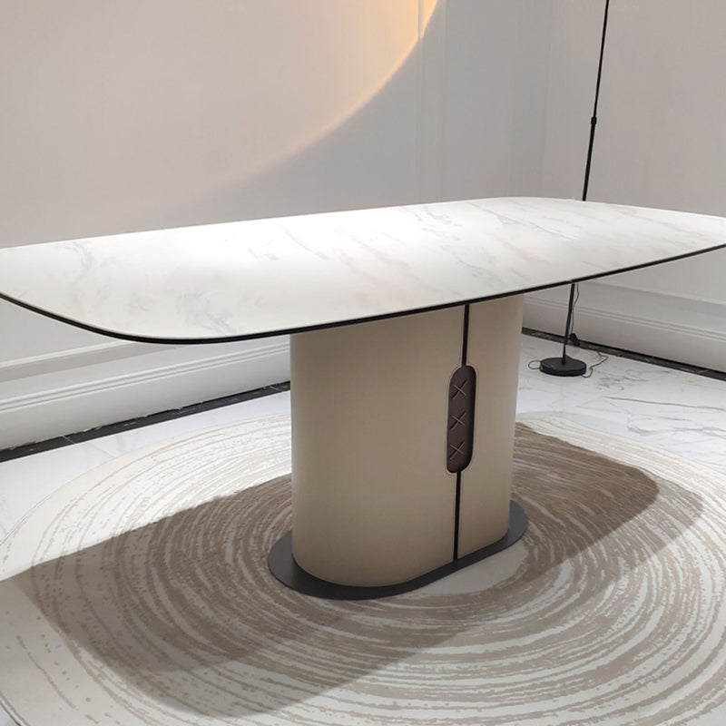 1/4/5/6/7 Piece Sintered Stone Rectangle Shape Dining Table Sets