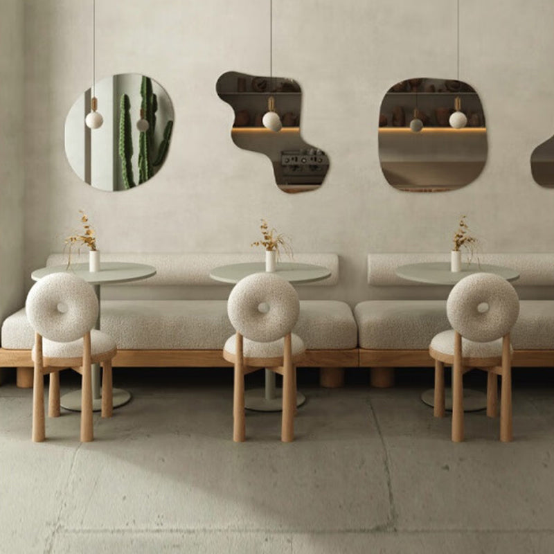 Contemporary Upholstered Dining Room Solid Wood Armless Dining Chair