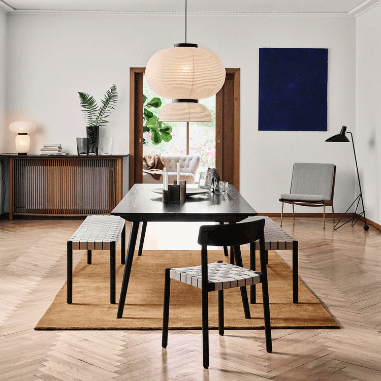 Modern Solid Wood Open Back Armless Dining Room Chair for Home