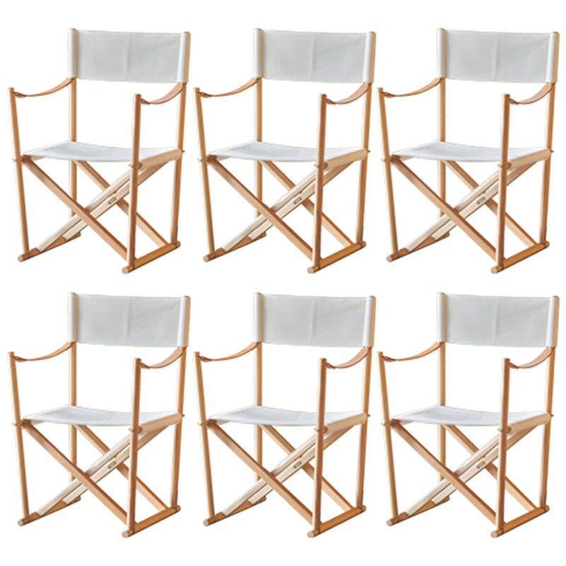 Open Back Solid Wood Arm Modern Dining and Accent Chairs for Home